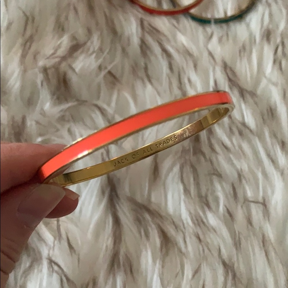Orange Kate Spade Idiom Bangle